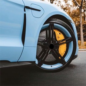 Jantes forgées 20/21 pouces 5x130 Noir brillant Blanc bicolore Jantes en alliage personnalisées pour <span class=keywords><strong>Porsche</strong></span> <span class=keywords><strong>Taycan</strong></span> Tesla Xpeng - Product Image 4