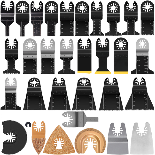 Universal NAKAMURA Oscillating Blade Woodworking Multi Tool Kit Blades with 1 Year Warranty for Wood Plastics Metal 40mm