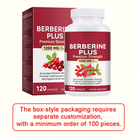 Capsules de berbérine HCl en marque privée 1200 mg avec cannelle de Ceylan pour un soutien métabolique antioxydant, 120 capsules pour femmes