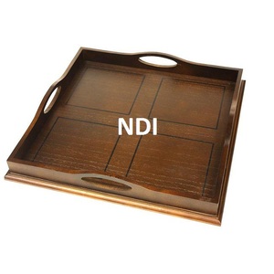 Top Selling Rounded Shape <b>Sweet</b> Or Snacks Serving Tray Tableware Decorative Platter Classic Style Solid Metal Serving Tray - Product Image 2