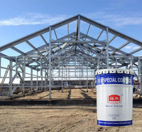 Revêtement liquide transparent en polyuréthane 2K de la marque FUXI, écologique, imperméable, application au pinceau ou au rouleau, peinture à 63% de solides