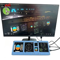 Écran LCD de tableau de bord de contrôle de cabine d'avion Airbus A320 personnalisé, équipement périphérique de simulation aéronautique, affichage du tableau de bord
