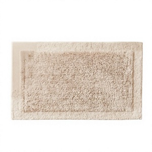 Hot Selling Luxury Cotton Eco-Friendly Floral Bath Mat Anti-Slip Absorbent Bathroom Rug Blue & White Floor Rugs Machine Washable - Product Image 1