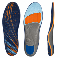 Semelles orthopédiques personnalisées à soutien renforcé, avec coussinet en gel de mousse PU et support en TPU, talonnette en Poron