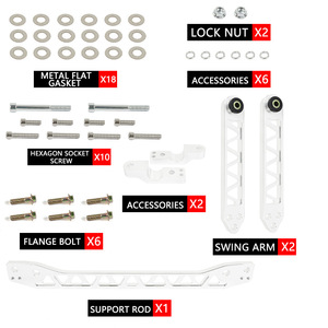Kit de Brazo de Control Delantero para Honda Civic LCA020, Pieza de Repuesto de Suspensión para Modelos 01-05 - Product Image 4