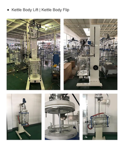 Multifunctional 50L Jacketed Glass Reactor High-Efficiency Reaction <b>Kettle</b> Electric Lifting Tilting Systems Core Motor Component - Product Image 6
