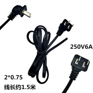 Cordon d'alimentation avec prise, 1,7 mètre de long, fil à deux conducteurs pour appareils électriques - Product Image 3