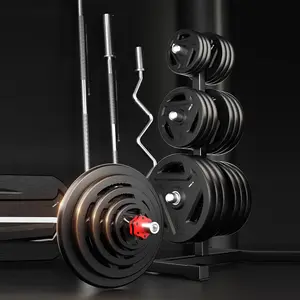 2023 Personalizado Ginásio Fitness Equipment Acessórios Ferro Fundido Barbell Piece Top Quality Barbell Piece 2.5-45Lb Opcional