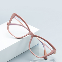 Nuevas Monturas Ópticas de Metal TR para Mujer, de Alta Calidad, con Protección Anti-luz Azul, Monturas de Gafas de Moda al por Mayor