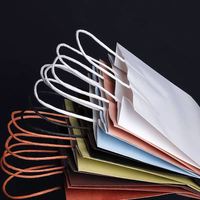 Sacs en papier kraft biodégradables de luxe personnalisés pour restaurants, sacs en papier kraft recyclé brun avec poignée