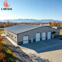 Atelier en structure métallique préfabriquée personnalisée Q235B Q345B |   Entrepôt métallique extensible à grande portée pour usine