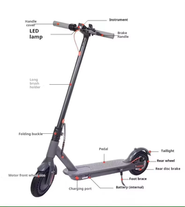 Scooter Eléctrico Plegable para Adultos de Larga Duración con Batería Integrada y Diseño Portátil - Product Image 3
