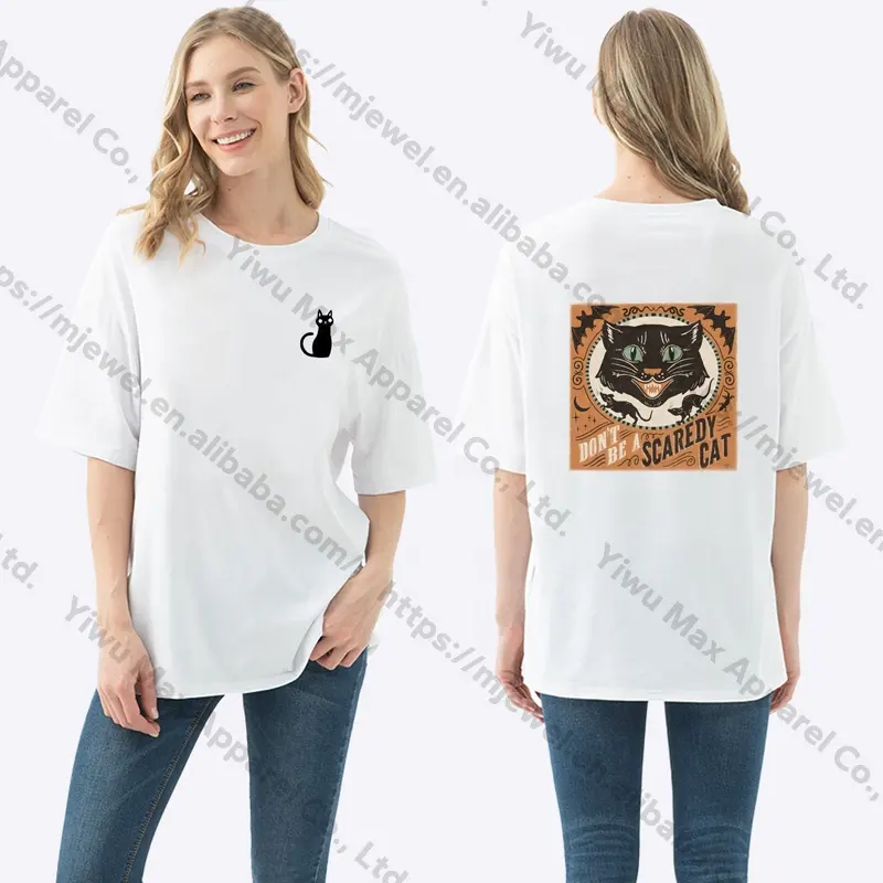 Custom new women's t-shirts halloween style adult costume halloween t-shirt clothing costume women 2024 products for halloween