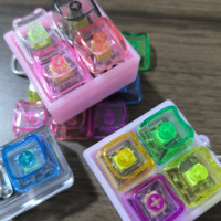 Various Colors Cat Head Shape Blank Keycaps Mx Cross 9.3mm PC Material Mechanical Keyboard Keycaps