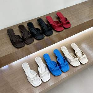 Nuova moda 3CM sandali a punta aperta RTS prodotto di lusso tacchi bassi per donna - Product Image 2