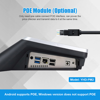 Système de point de vente tout-en-un compact Windows Android CE FCC RoHS 8 pouces avec lecteur de codes-barres haute précision