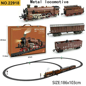 ชุดรถไฟของเล่นเด็ก RUIKU พร้อมรางรถไฟ รุ่นรถไฟปล่อยควันโลหะ ของเล่นรถไฟไฟฟ้าสำหรับเด็กผู้ชาย - Product Image 2