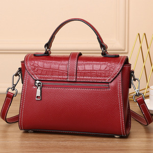 Luxury <strong>Croc</strong>-Embossed Leather Tote - Premium Structured Handbag with Top Handle &amp; Adjustable Shoulder <strong>Strap</strong> - Product Image 2