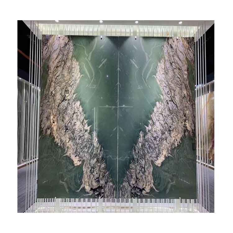 Заводская цена зеленый камень натуральный Королевский Зеленый кварцитовые плиты для украшения дома