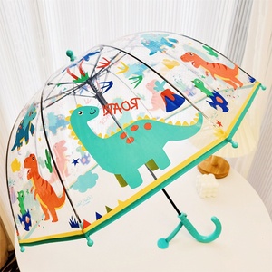 <span class=keywords><strong>Parapluie</strong></span> transparent pour enfants de 2 à 5 ans, motif forêt de dessin animé, sûr, léger, à long manche, avec 8 baleines - Product Image 3