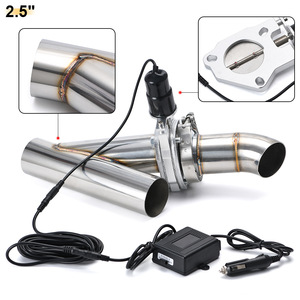 Sistema de escape de acero inoxidable con control remoto eléctrico, válvula ajustable de 2.5 pulgadas para modificación de automóviles - Product Image 3