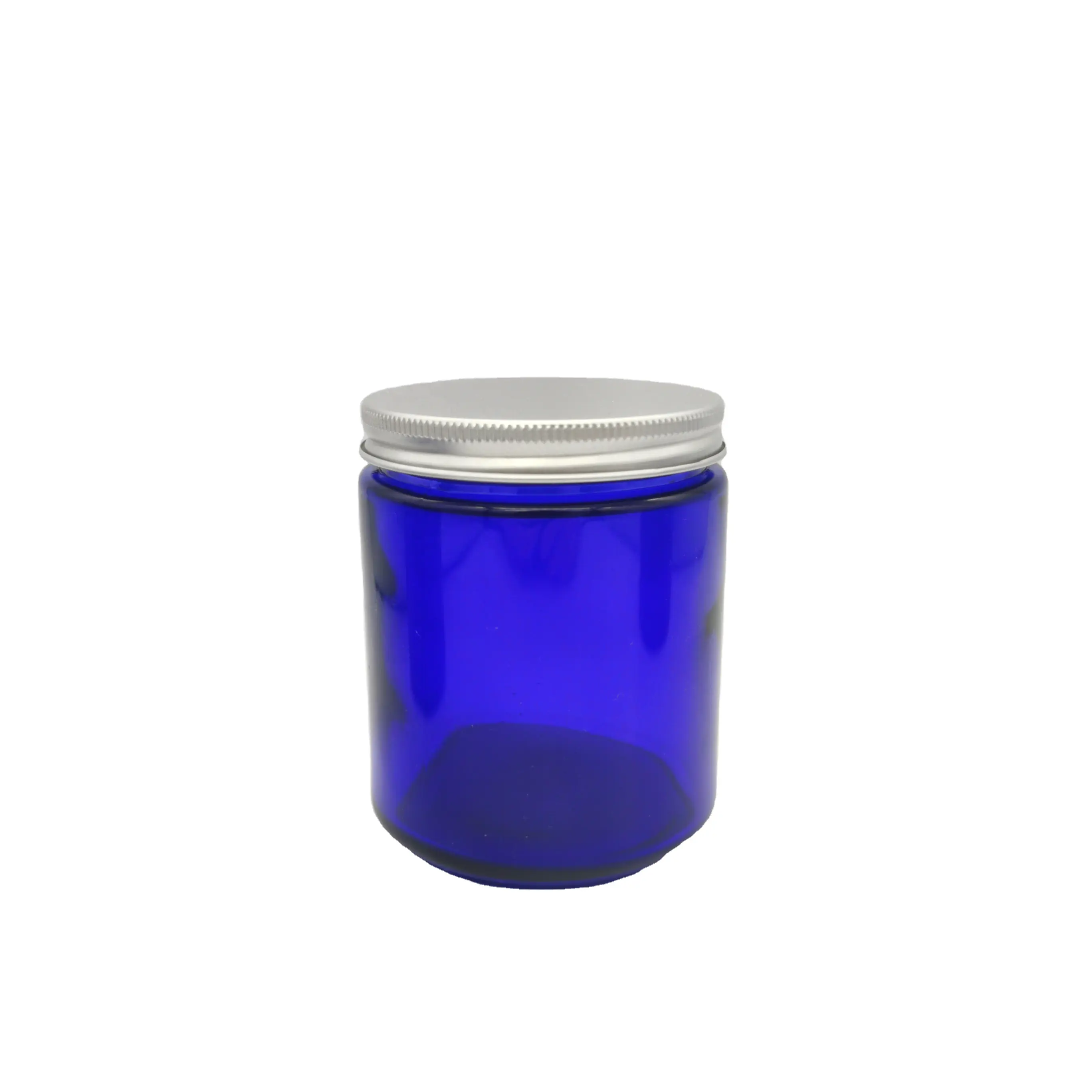 250G Kobaltblauw Lege Glazen Kaars Pot Voor Kaars Maken Met Deksels