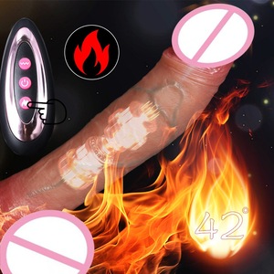 Extra-large Telescopic Vibrating Dildo Masturbator for Women <b>Silicone</b> <b>Waterproof</b> Eco-Friendly Adult Toy Model 1 From AD - Product Image 1