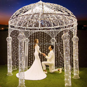 <span class=keywords><strong>Tente</strong></span> <span class=keywords><strong>de</strong></span> mariage or Mental Mandap Chuppah Pipe et décorations <span class=keywords><strong>de</strong></span> drapé à vendre - Product Image 2