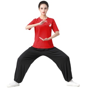 Ensembles de vêtements unisexes pour la pratique et la performance du <span class=keywords><strong>Tai</strong></span> <span class=keywords><strong>Chi</strong></span>, printemps-été, fitness, coton léger, respirant, séchage rapide, logo sur le devant - Product Image 3