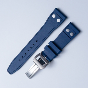 Bracelet de montre Jettda en caoutchouc FKM respirant et élastique, style pilote, 20 mm 22 mm, bracelet de plongée avec boucle en acier inoxydable 304/316 - Product Image 2