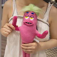 Personnalisation Nouveauté Vente chaude Peluches originales et mignonnes en forme de monstre saucisse arc-en-ciel
