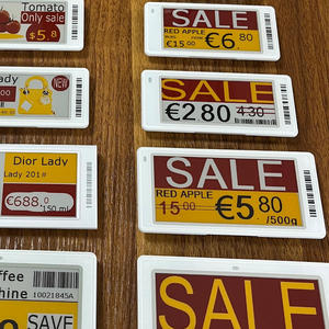 Nuevas Etiquetas de Precio Digitales Inteligentes con Pantalla E-Ink de Cuatro Colores de 2.9 Pulgadas, Servidor Local BLE, API Cloud, Etiquetas Electrónicas NFC para Estantes - Product Image 1