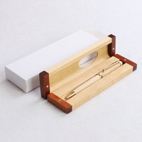 Juego de Caja Magnética de Madera de Dos Piezas con Levitación Creativa y Bolígrafo de Madera, Superventas Transfronterizo, para Oficina, Escuela y Actividades
