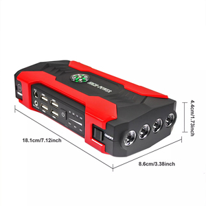 Démarreur <span class=keywords><strong>de</strong></span> voiture et moto 2000A 45W avec compresseur d'air, gonfleur <span class=keywords><strong>de</strong></span> pneus, écran numérique, lampe torche LED, booster <span class=keywords><strong>de</strong></span> batterie portable - Product Image 4