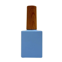 Flacon vide en verre de luxe personnalisé populaire de 10 ml et 12 ml pour vernis à ongles UV avec pinceau