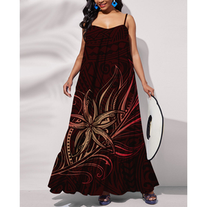 Clothing Vendors Vintage Tapa Polynesian Tribal Halter <strong>Dress</strong> Plus Size Hawaiian Tropical Vocation <strong>Sexy</strong> <strong>Long</strong> <strong>Dress</strong> Samoa <strong>Dresses</strong> - Product Image 6