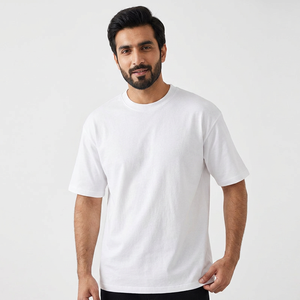Camiseta de Manga Corta con Diseño de Bordado Frontal Personalizado OEM, 230g, 100% Algodón, Holgada, Formal, Antipilling, Capa Base, para Comercio Transfronterizo - Product Image 1