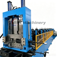 Machine de formage à froid entièrement automatique PLC hydraulique pour poutrelles en acier C et Z de haute précision avec dérouleur