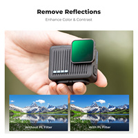 Filtre polarisant optique en verre K&F Concept multi-couches HD pour caméra GoPro Hero 4K, filtre PL en gros