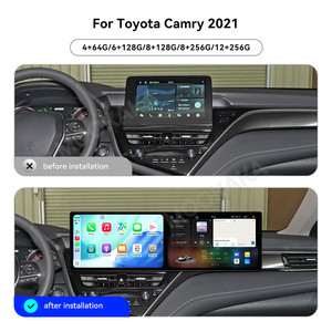 MOOKAKA <span class=keywords><strong>10.1</strong></span>+<span class=keywords><strong>10.1</strong></span> Pollici Android 14 per Toyota Camry 2021, Autoradio Multimediale, Stereo Auto con Carplay, Unità di Controllo con Monitor Video - Product Image 2