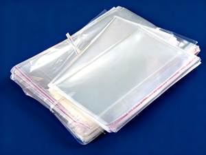 Sac de stationnement en plastique OPP transparent avec logo autocollant, thermoscellable, durable et personnalisable - Product Image 2