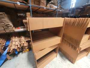 Customizable Lightweight Eco-Friendly Waterproof Kraft Corrugated Carton Box Portable Recycled Materials Supermarket <b>Packaging</b> - Product Image 2