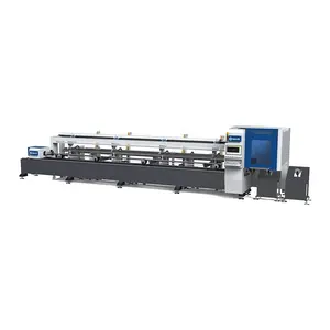 Iron pipe laser cutting machine 2000W automatic loading feeding fast delivery CE 6 meters laser tube cutter for metal