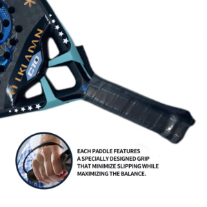 OEM Maßgefertigte 12K Silikon-Netz Beach-Tennis-Schläger USAPA-Zugelassen Padel-Schläger Holz Großhandel Carbon-Faser Tragbarer Diamant - Product Image 5