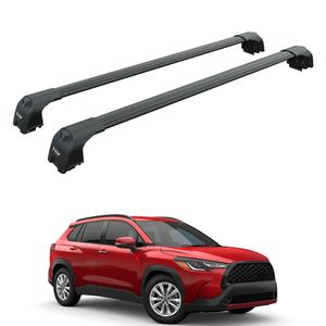 Barres transversales de toit en aluminium noir pour Toyota Corolla Cross 2022+, porte-bagages de toit - Product Image 1