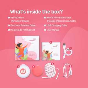 Terapia TENS de Welme para Alivio del Dolor Menstrual y Corporal, Solución Compacta y Eficaz, Batería Integrada, Recargable por USB, Uso Doméstico - Product Image 4