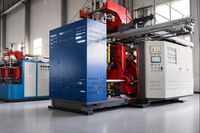 Machine de soufflage automatique à grande vitesse pour la fabrication de cônes de signalisation en plastique, de barrières routières remplissables d'eau et de poteaux de sécurité