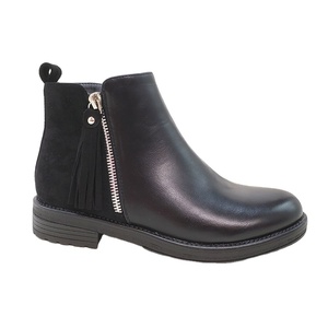 Stivali da donna ultimi stivali <span class=keywords><strong>Chelsea</strong></span> da donna all'ingrosso scarpe alla caviglia <span class=keywords><strong>con</strong></span> <span class=keywords><strong>tacco</strong></span> basso <span class=keywords><strong>con</strong></span> cerniera laterale - Product Image 1