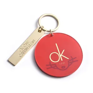 China Wholesale Custom Logo Metal Leather Car Key Tag Chain Key Ring Keyring Pu Leather Keychains