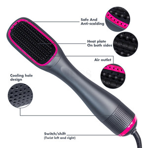 Multi Styler Hair Straightener And Curling Iron With Negative Ion Heating Element 2 In 1 Electric Wired Dual Use - Product Image 3
